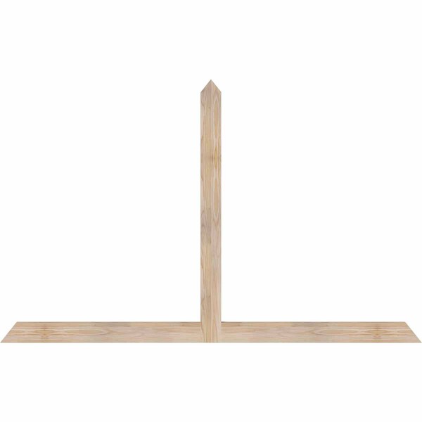 Ekena Millwork Portland Smooth Timber Gable Bracket, Douglas Fir, 72"W x 45"H x 1 1/2"D x 3 1/2"F, 15/12 Pitch GBW072X45X0204POR00SDF - main